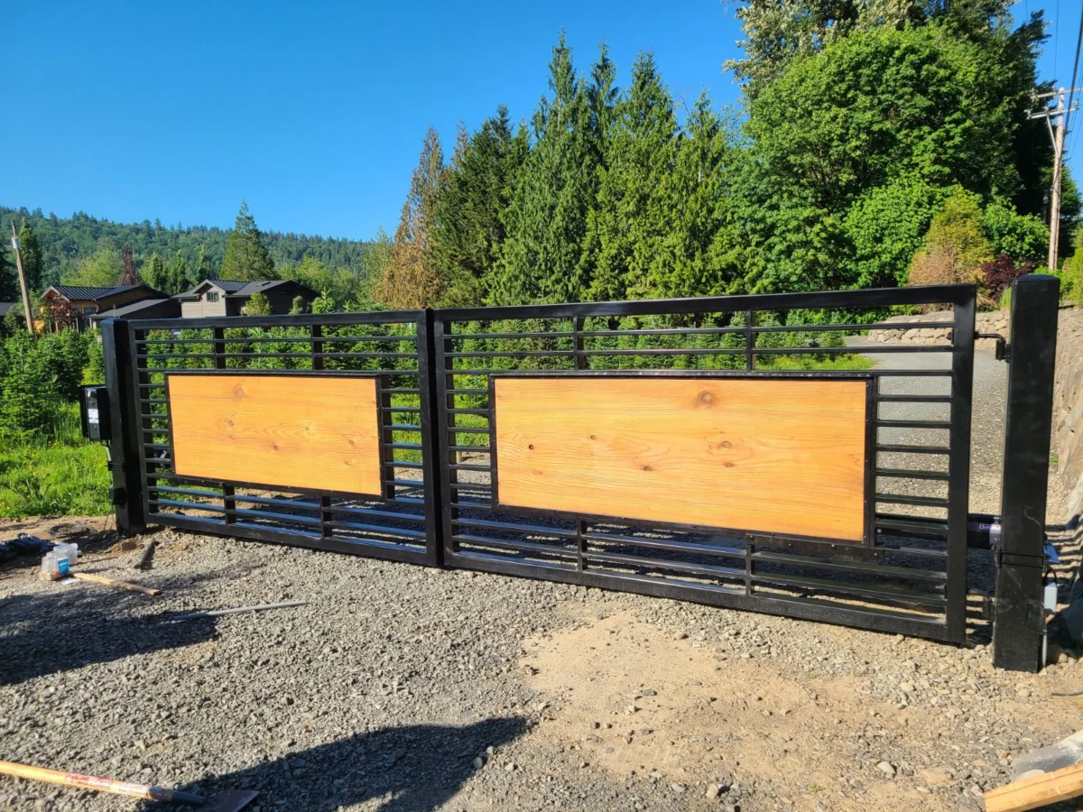 Electric gate Install in portland made of durable steel for long-lasting use