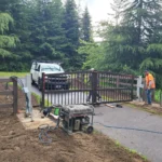 Gate opener with remote control for easy access